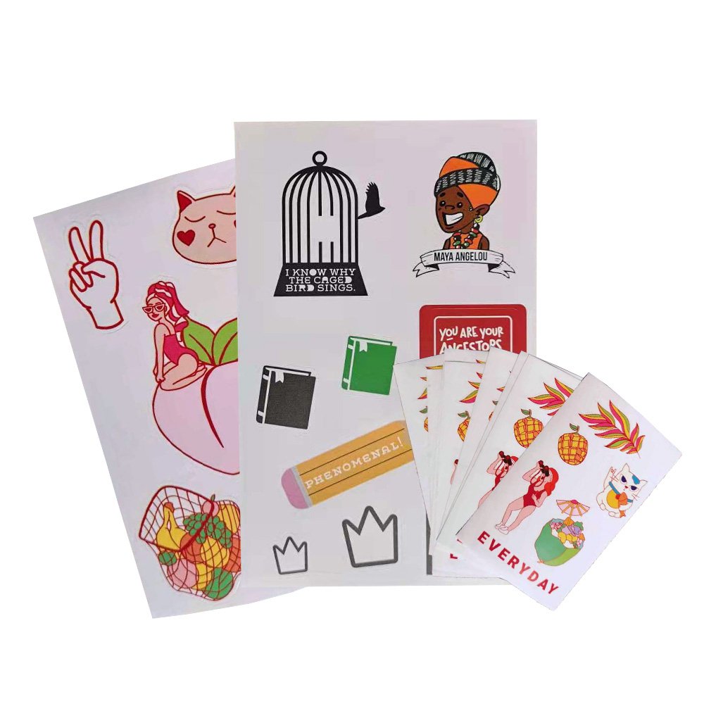 Custom Colorful Kiss Cut Adhesive Planner A4 A5 A6 Sticker Sheet Daily Planner Sticker