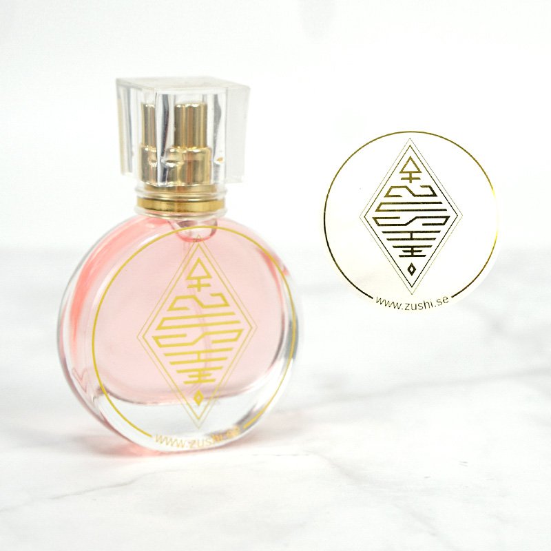Wholesale Custom Logo Waterproof Gold Foil Rose Gold Clear Vinyl Transparent Sticker For Packaging Labels