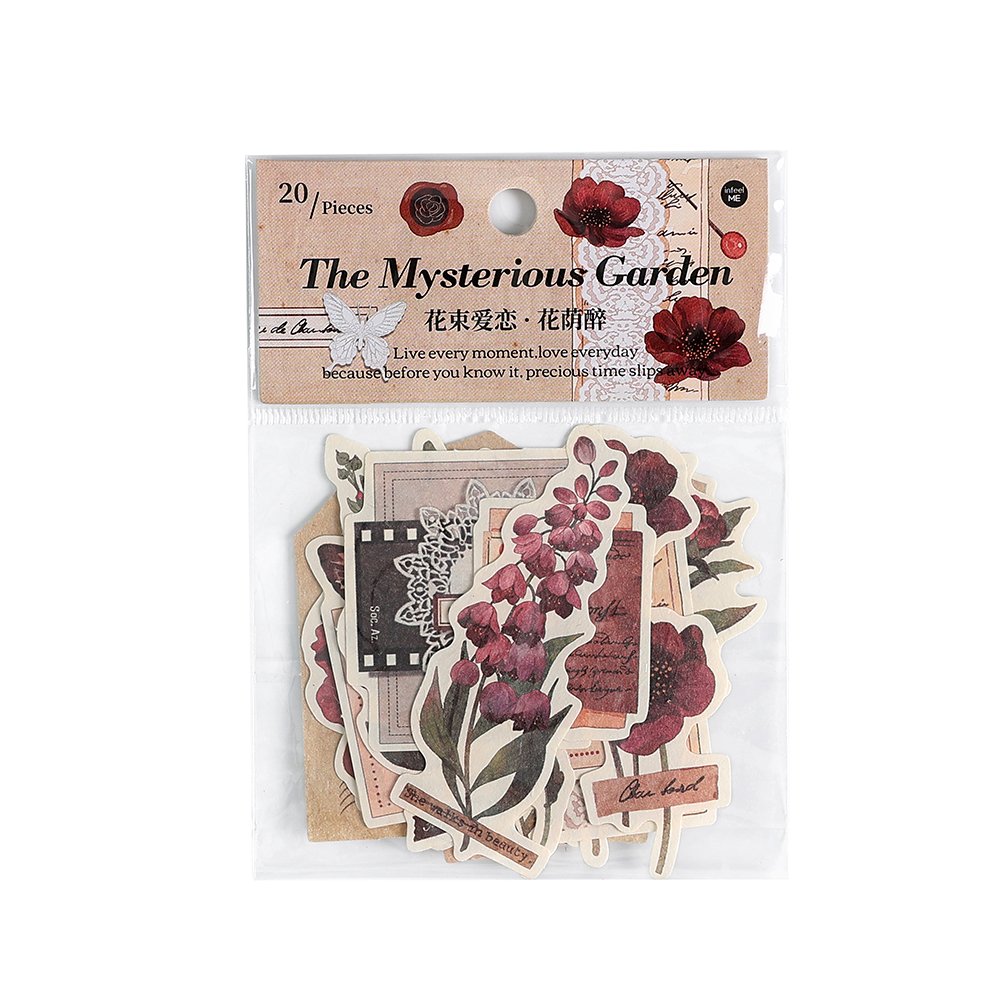 Flower Series Guka Label Laptop Cartoon 3D Stationery Scrapbooking Waterproof Kawaii Fairy Hand Account Decorative Stickers