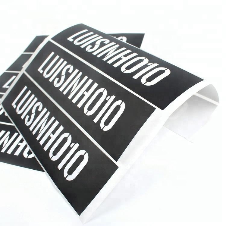 Design Custom Printing Brand Name Logo Paper Adhesive Die Cut Stickers for Packaging Shipping Labels