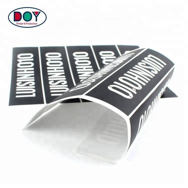 Design Custom Printing Brand Name Logo Paper Adhesive Die Cut Stickers for Packaging Shipping Labels