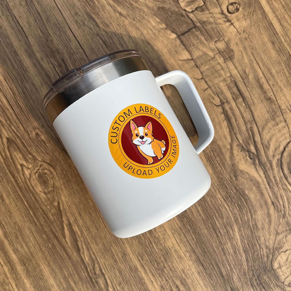 Custom Logo Sticker Self Adhesive High Quality Vinyl Paper Sticker Label Printing For Product