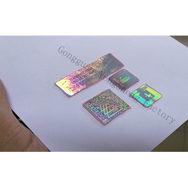 Woven fabric security hologram label sticker for clothing
