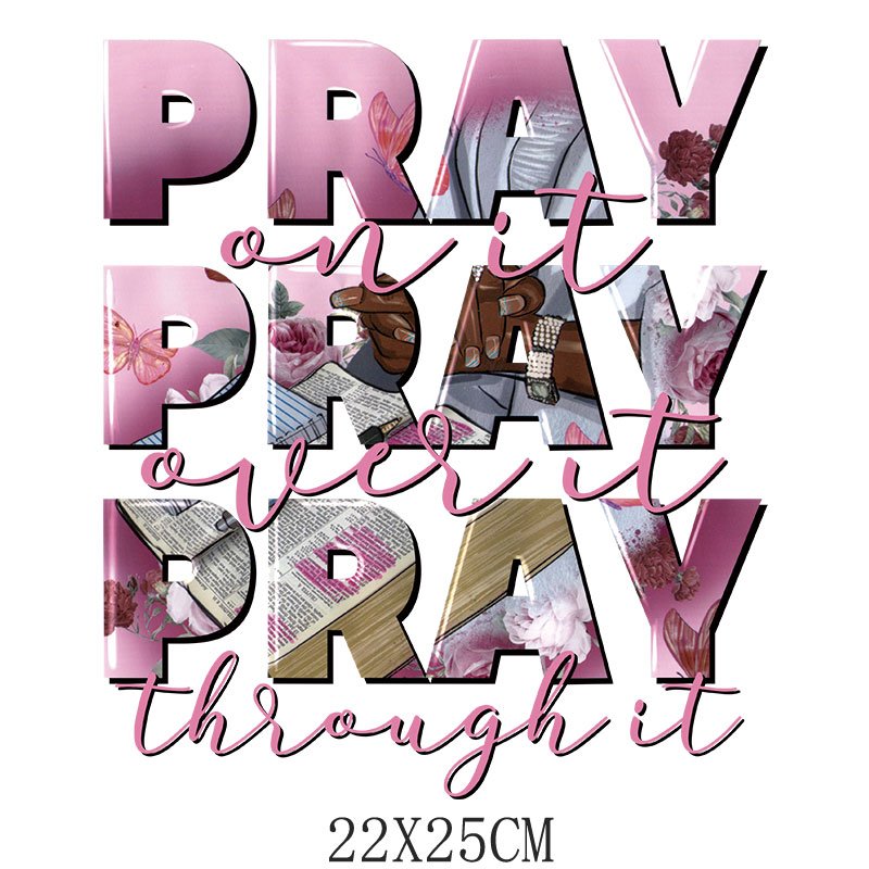 custom Christian Screen Print Transfers DTF Printing Transfer Christian Heat Transfer Designs Sticker for Tshirts