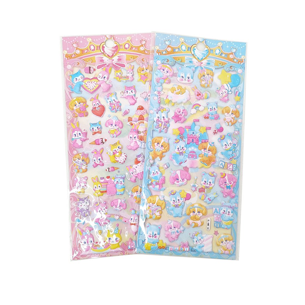 New Cute 3D Sticker Print Decorative Sticker Custom Baby Toys Sponge Foam Puffy Bubble Stickers For Kids
