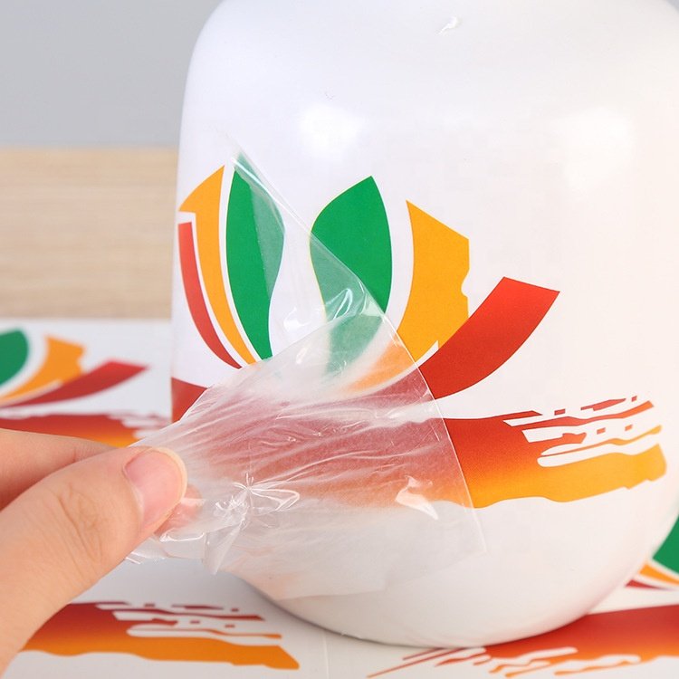 Custom Adhesive Vinyl Logo Sticker 3D Anime UV Printing Film Transfer Label Stickers
