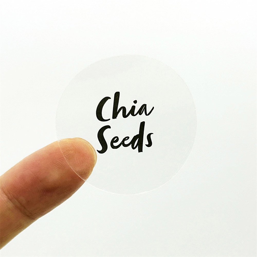 Printed Waterproof Label Logo Sticker Adhesive Label Custom Transparent Stickers