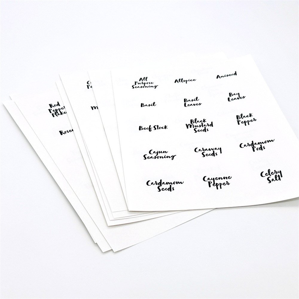 Printed Waterproof Label Logo Sticker Adhesive Label Custom Transparent Stickers