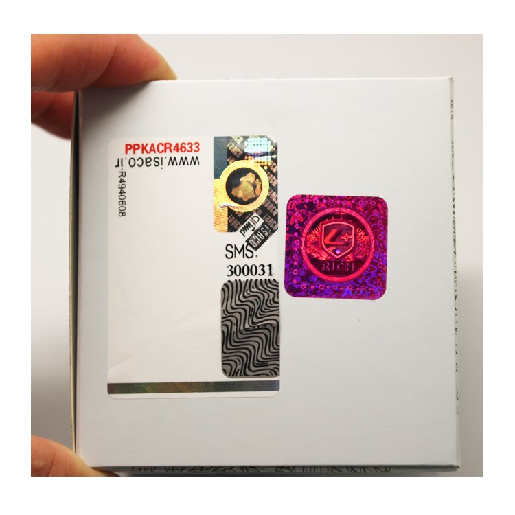 Holograms with frequencies stickers High Quality Holograms With Frequencies Hologram Labels With Laser Marking.