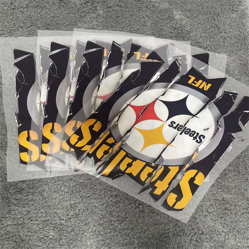 High quality Custom durable Dtf Heat Transfer Stickers Dtf Heat Transfer Label nfl ready To Press Heat Transfer Designs