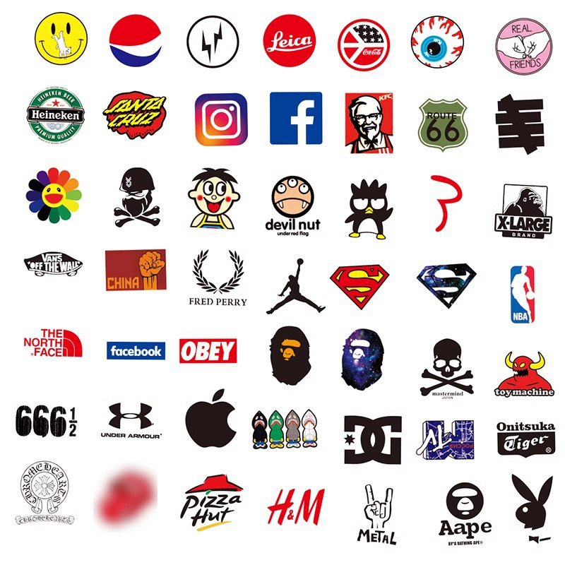 101Pcs Random Stickers Pack Adults Teens Kids Waterproof Sticker Decals for Skateboard Helmet Laptop Bicycle Bomb Stickers
