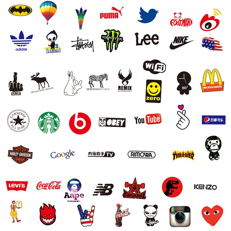 101Pcs Random Stickers Pack Adults Teens Kids Waterproof Sticker Decals for Skateboard Helmet Laptop Bicycle Bomb Stickers