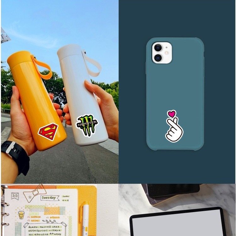 101Pcs Random Stickers Pack Adults Teens Kids Waterproof Sticker Decals for Skateboard Helmet Laptop Bicycle Bomb Stickers
