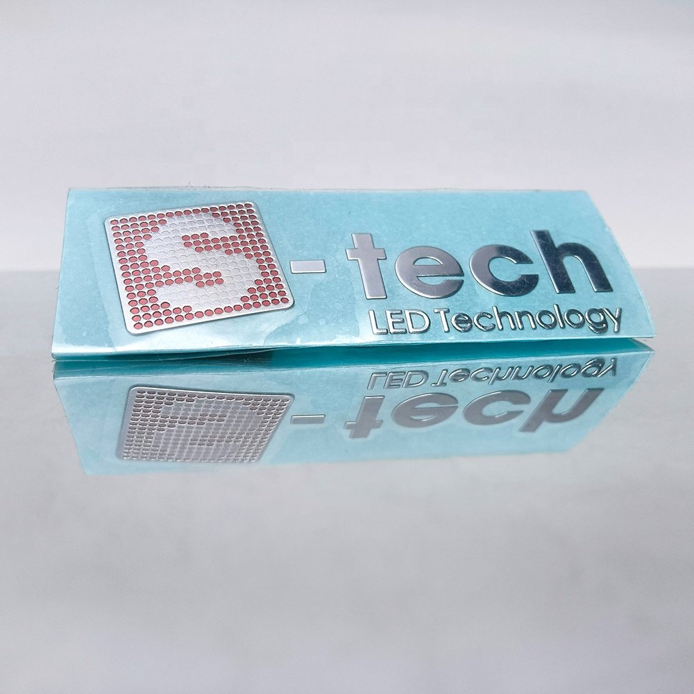 Custom self metal label stickers FREE design with high quality nickel sticker logo for car private label for bag