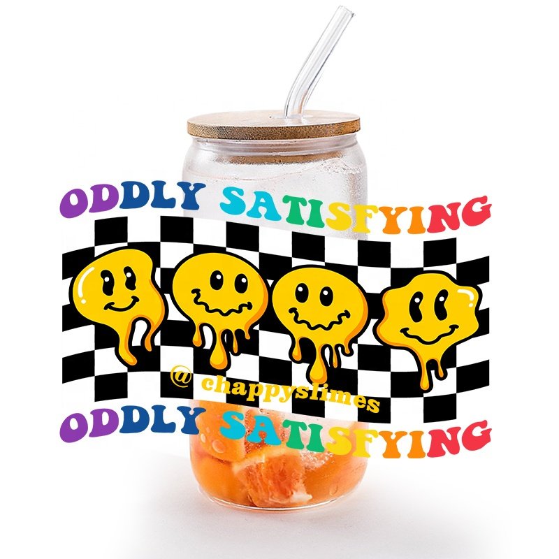 Custom printing popular 20 oz cold cup transfer label ready to peel stickers uv dtf cup wraps transfers sticker for cups