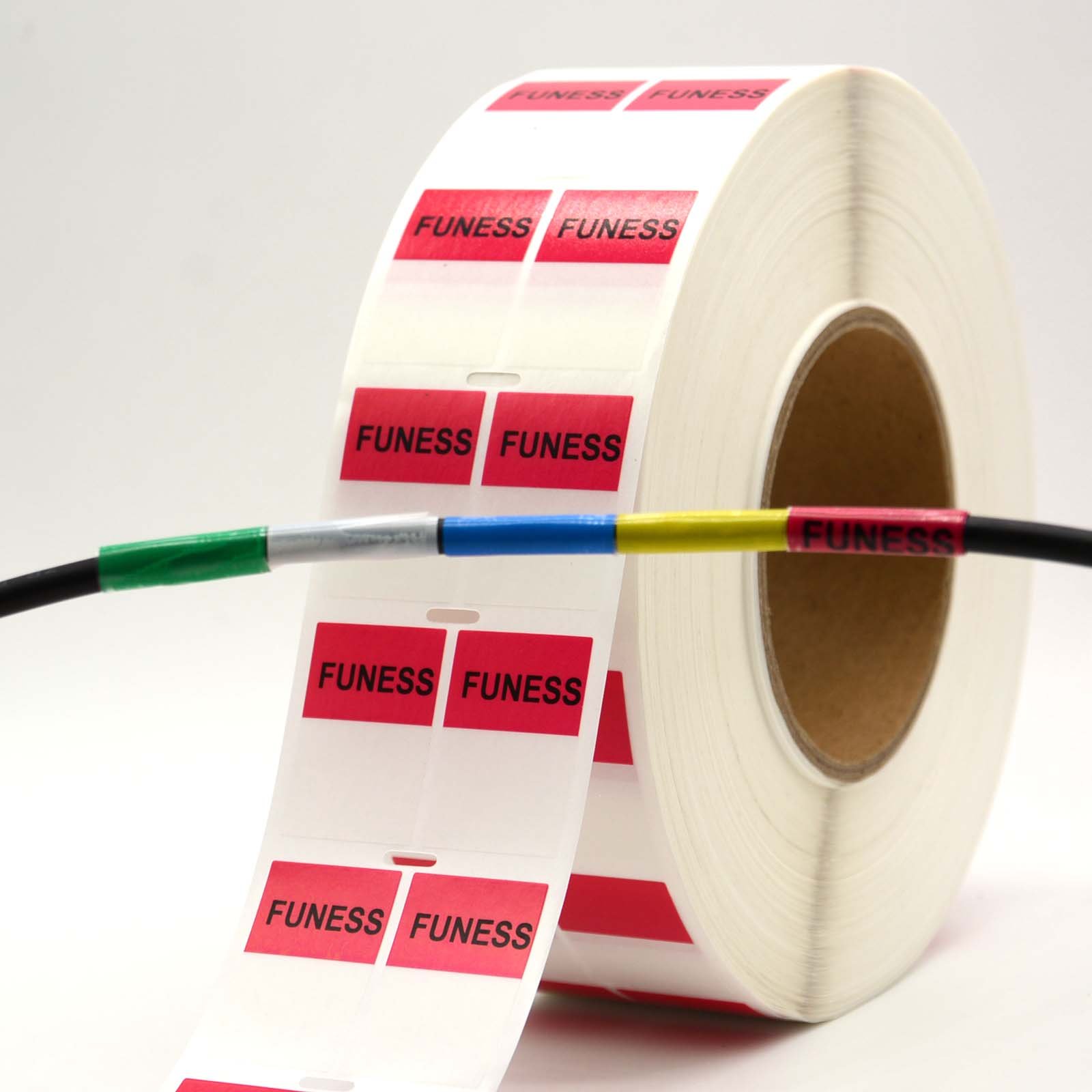 Vinyl Thermal Transfer Barcode Label Sticker Strong Adhesive Printing Cable Label Made In China