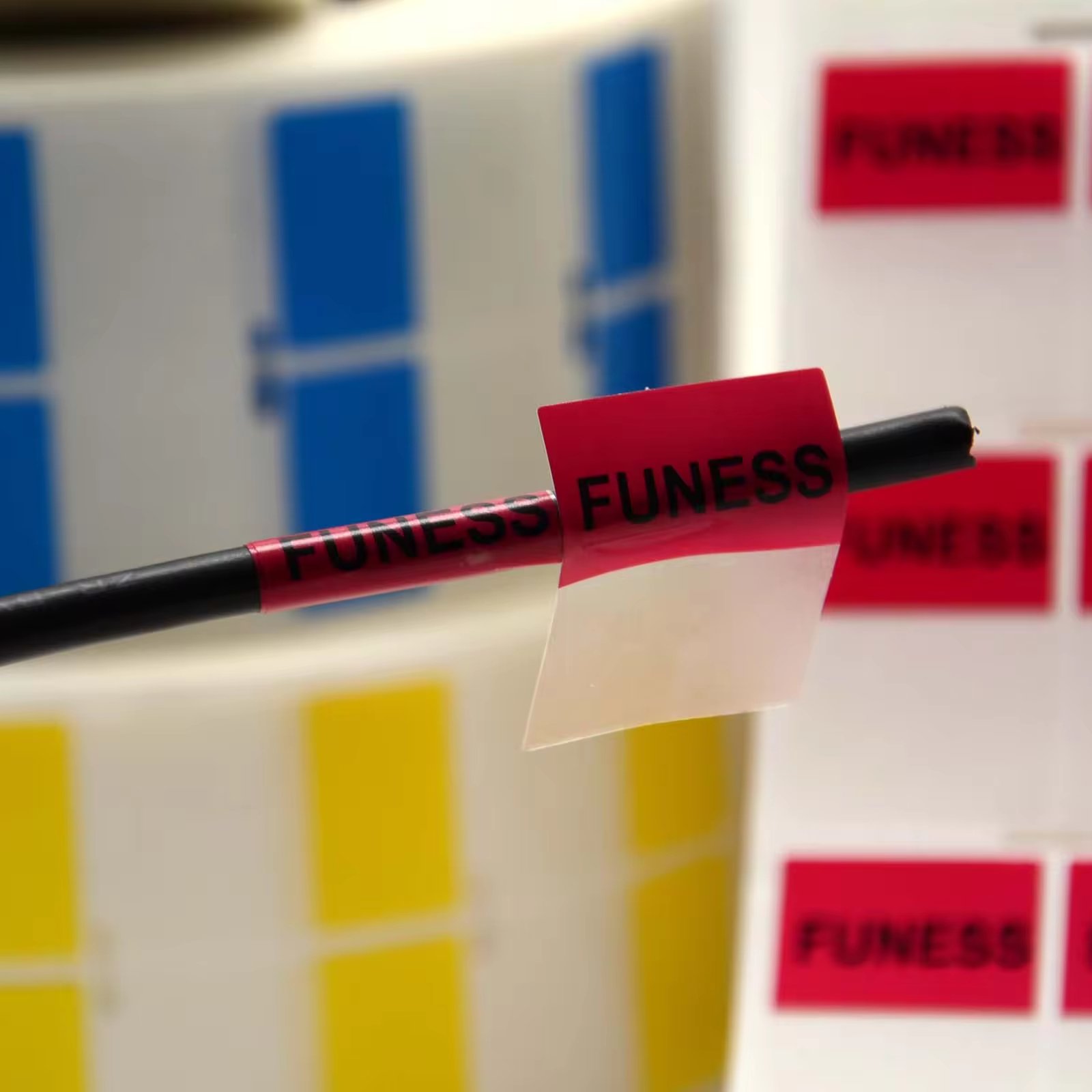 Vinyl Thermal Transfer Barcode Label Sticker Strong Adhesive Printing Cable Label Made In China