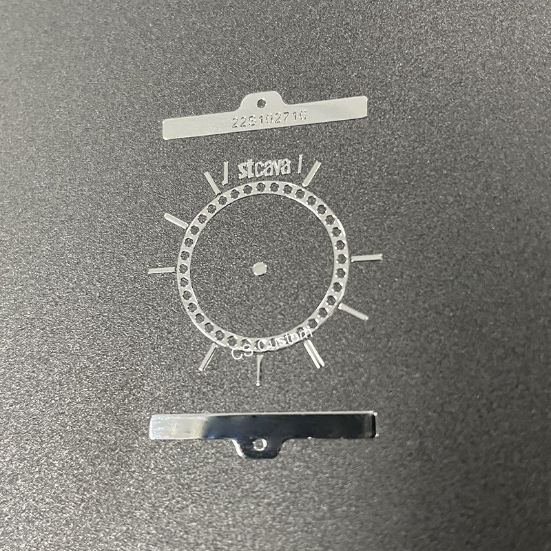 Self Adhesive Vinyl Customized Printing Clear Gold Foil Water Proof Plastic Stickers Transparent Logo Label for watch meter dial