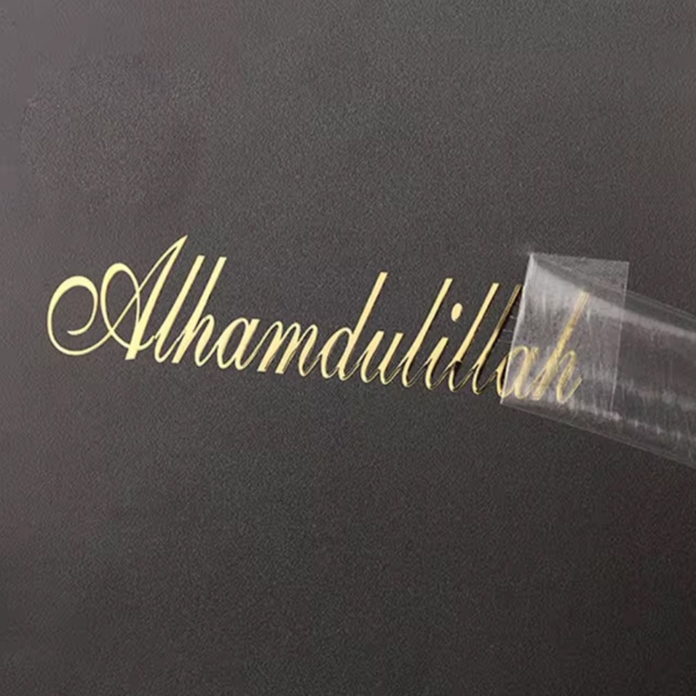 Wholesale Customized 3D Metal transfer Sticker Gold And Silver Logo UV Transfer Adhesive Personalised Label sticker for business
