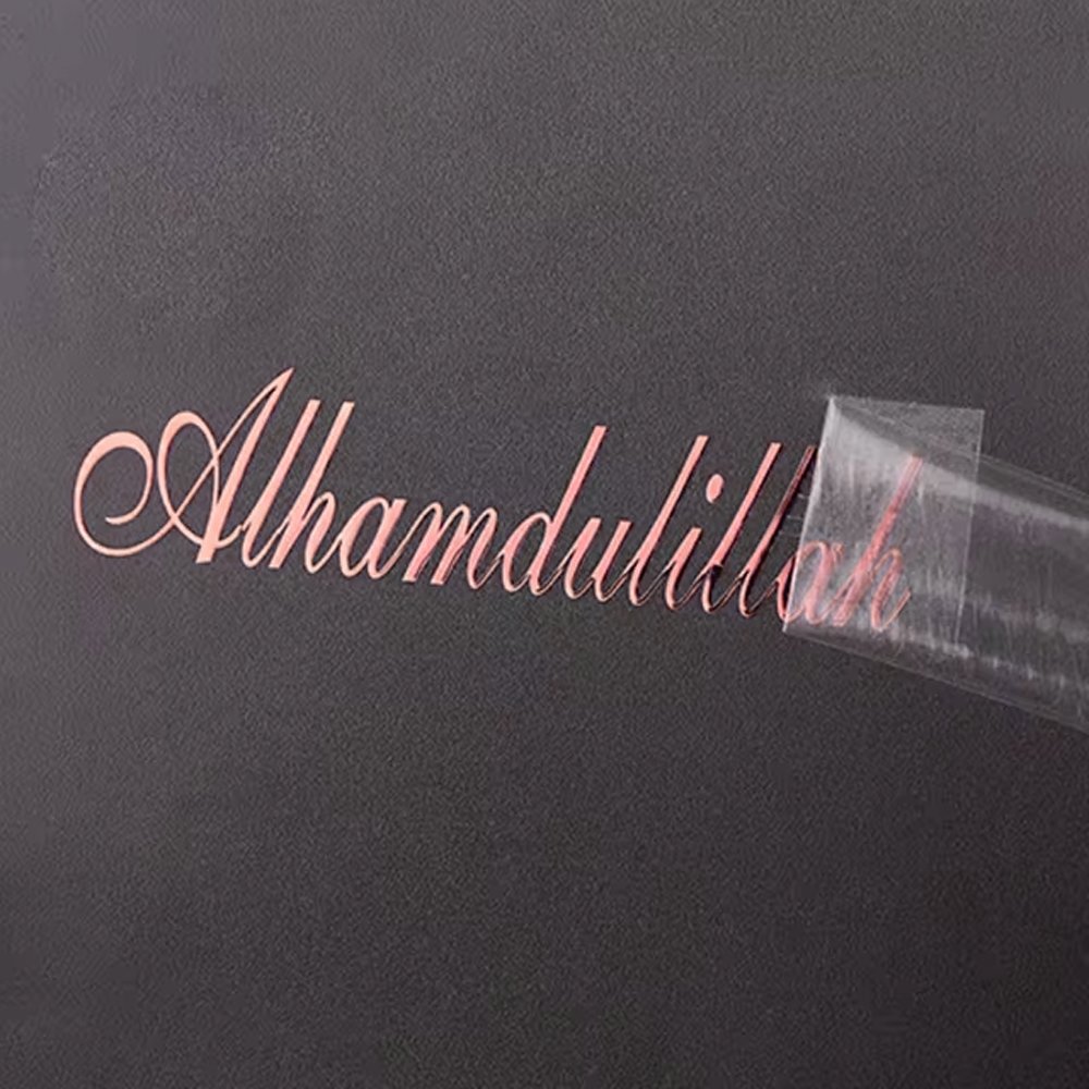 Wholesale Customized 3D Metal transfer Sticker Gold And Silver Logo UV Transfer Adhesive Personalised Label sticker for business