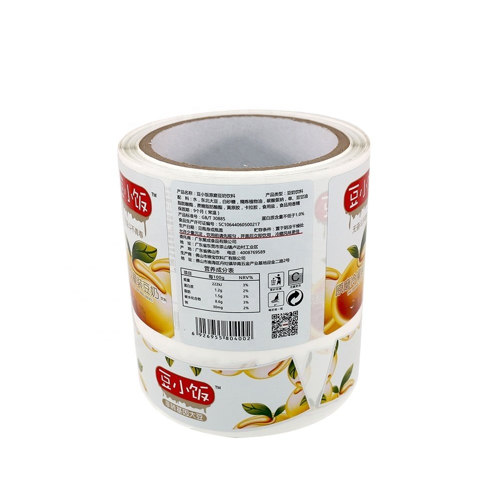 Custom Printing Logo Food Sticker,Jar/glass/plastic Bottle Label Round/clear Packing Label,Die Cut Stickers