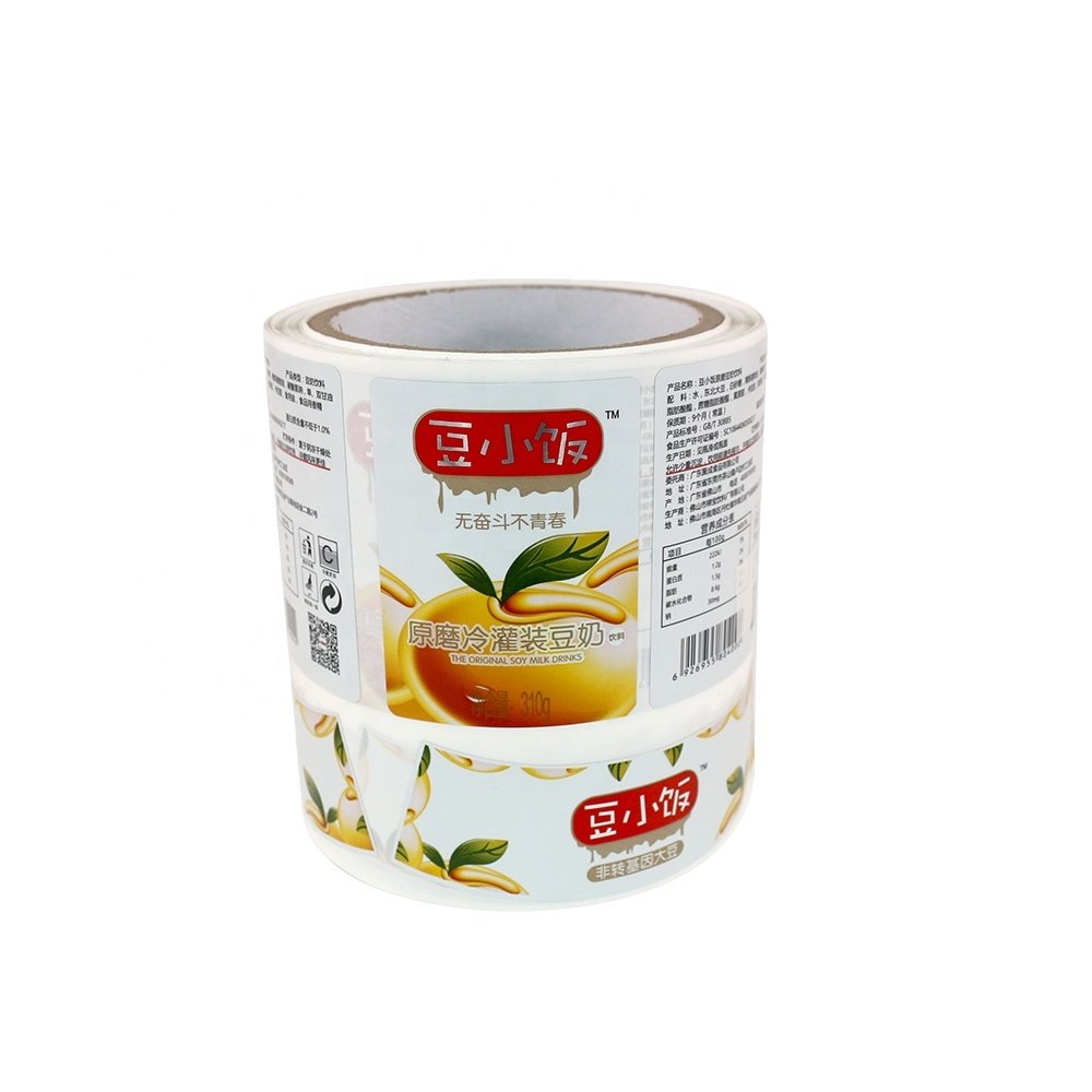 Custom Printing Logo Food Sticker,Jar/glass/plastic Bottle Label Round/clear Packing Label,Die Cut Stickers