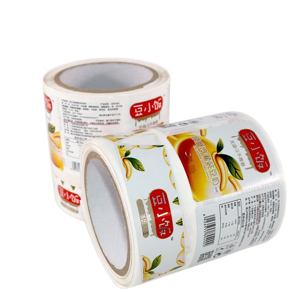 Custom Printing Logo Food Sticker,Jar/glass/plastic Bottle Label Round/clear Packing Label,Die Cut Stickers