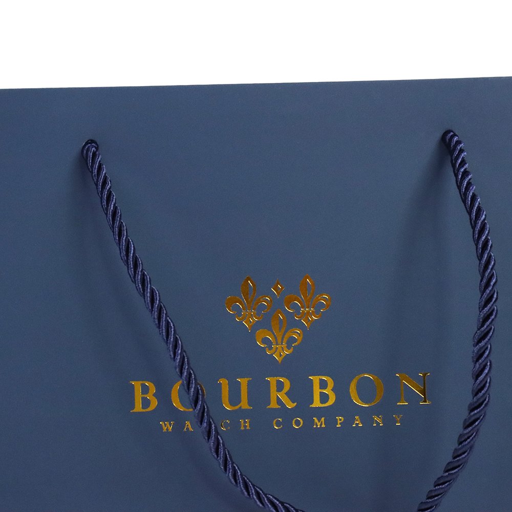 China Factory Gold Hot Stamping Logo Blue Paper Luxury Packaging Gift Shopping Bag For Fashion Apparel Jewelry