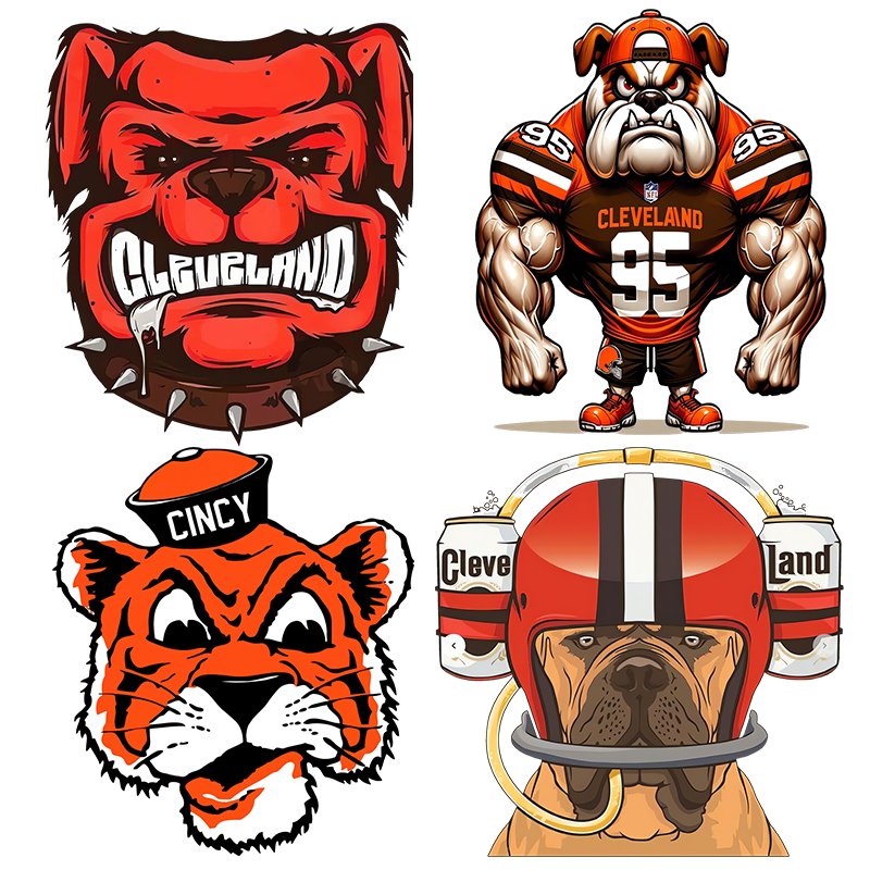 Wholesale High Quality team Logo Vinyl Stickers Design Transfer Stickers Printing DTF heat Transfer for T-Shirts and Clothing