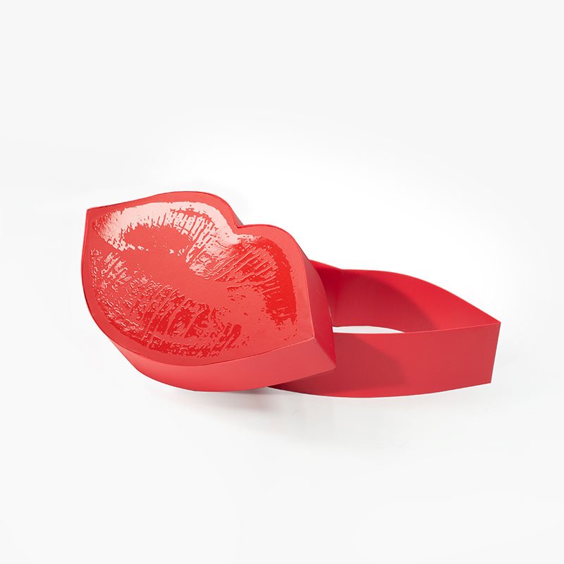 Red Lip Shaped Gift Box Children Candy Snack Packaging Gift Box lip gloss packaging box