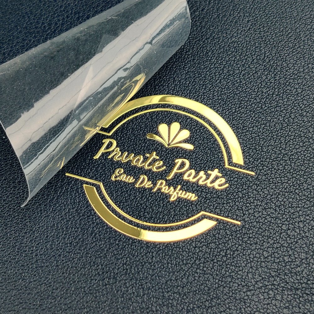 Customize Luxury Gold Adhesive Label Transfer Metal Sticker, Waterproof Emboss 3D Logo Metallic Decals Custom Gold Stickers.