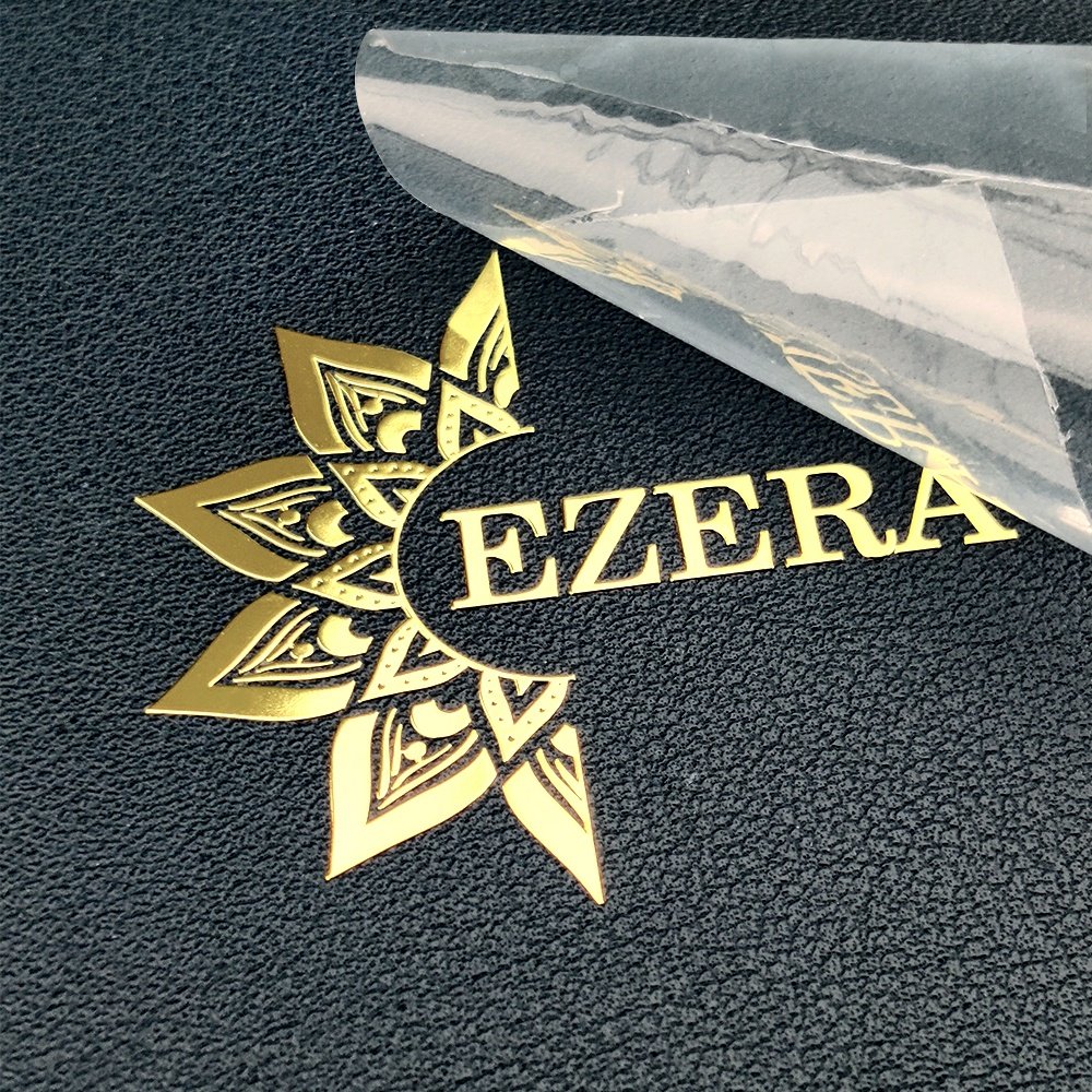 Customize Luxury Gold Adhesive Label Transfer Metal Sticker, Waterproof Emboss 3D Logo Metallic Decals Custom Gold Stickers.