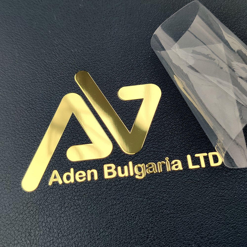 Customize Luxury Gold Adhesive Label Transfer Metal Sticker, Waterproof Emboss 3D Logo Metallic Decals Custom Gold Stickers.