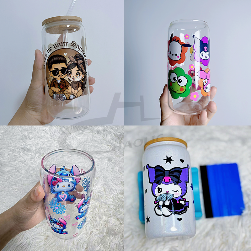 Popular Design Sticker Small Business UV DTF Cup Wraps Starter Kit UV DTF Cup Wraps Transfers Sticker Mug Glass Cup
