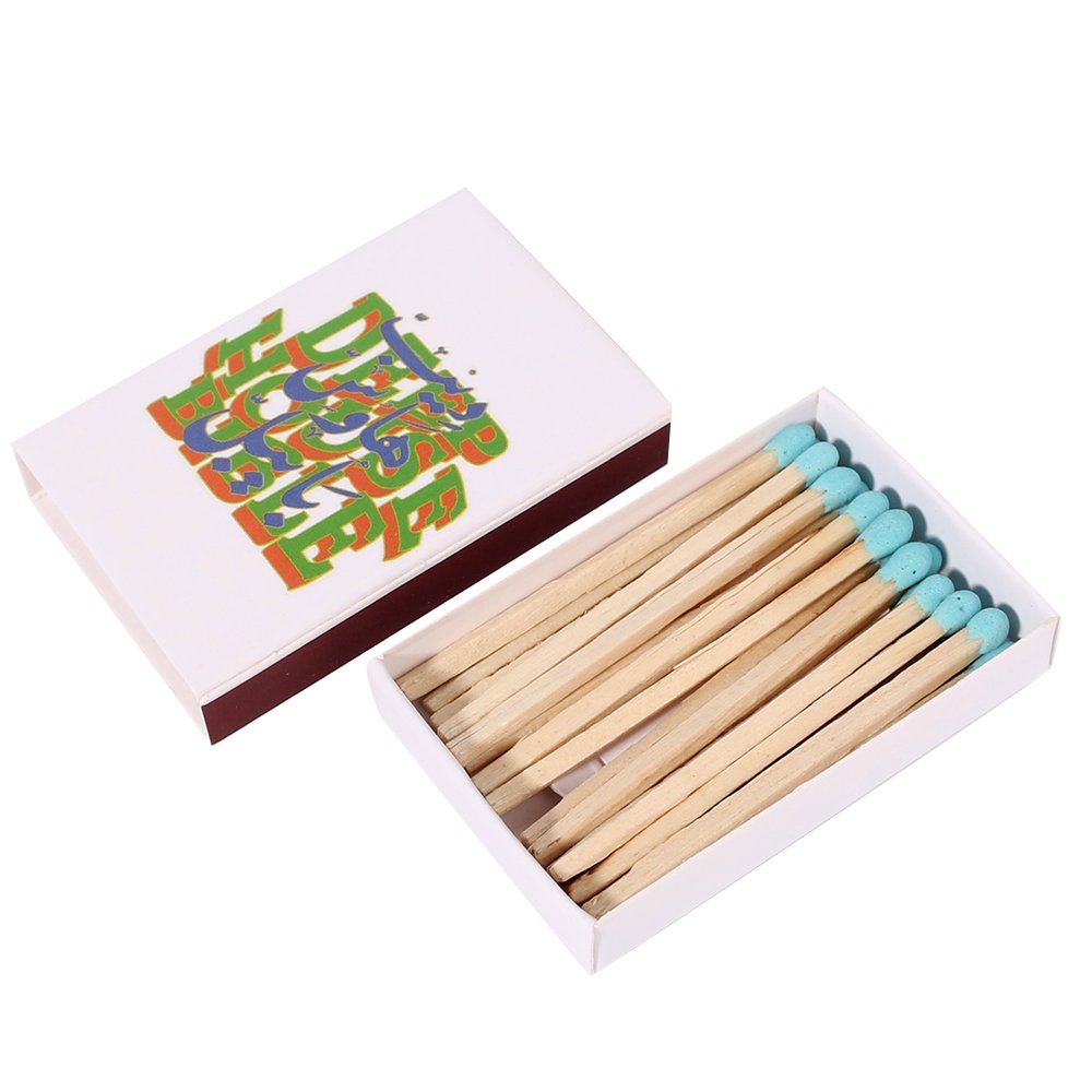 Printing Paper Custom 50 Stickers Matches Packaging Matchbox 50pcs Match Stick Package Matchstick 50 Pieces Per Matchbox