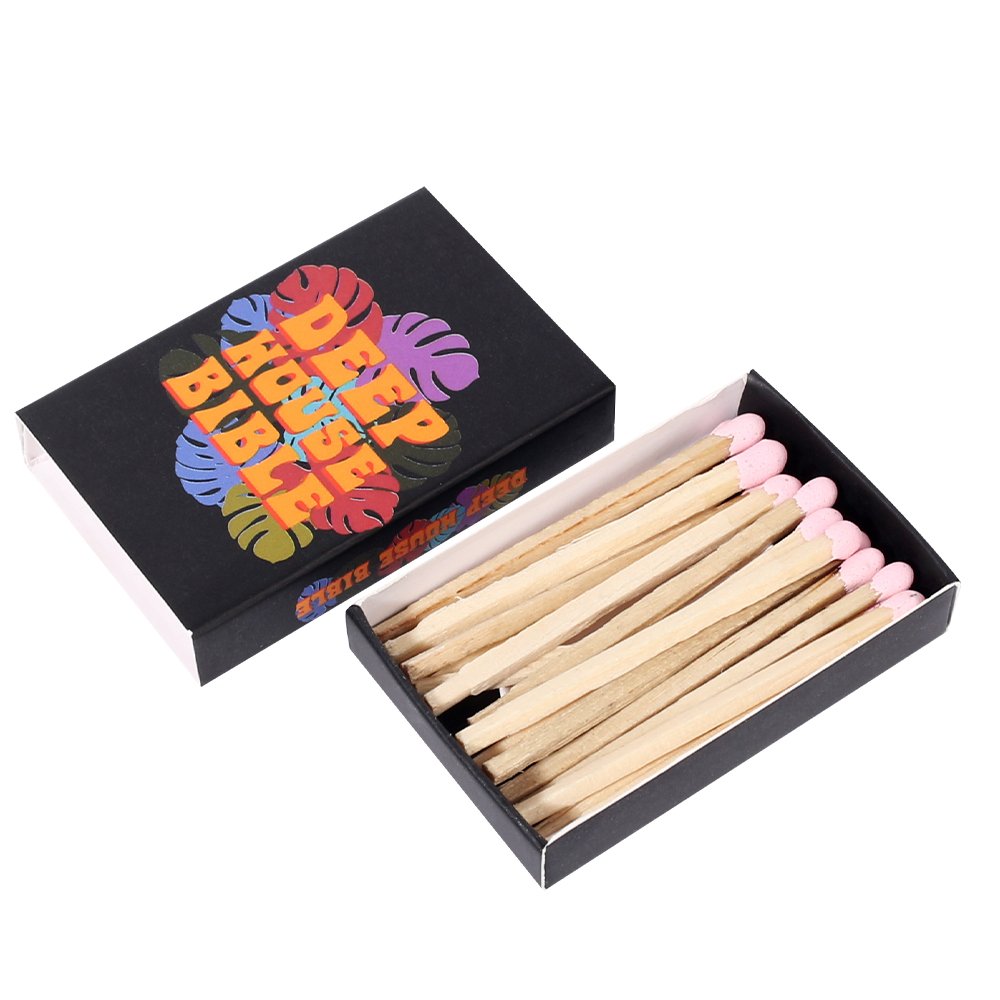 Printing Paper Custom 50 Stickers Matches Packaging Matchbox 50pcs Match Stick Package Matchstick 50 Pieces Per Matchbox