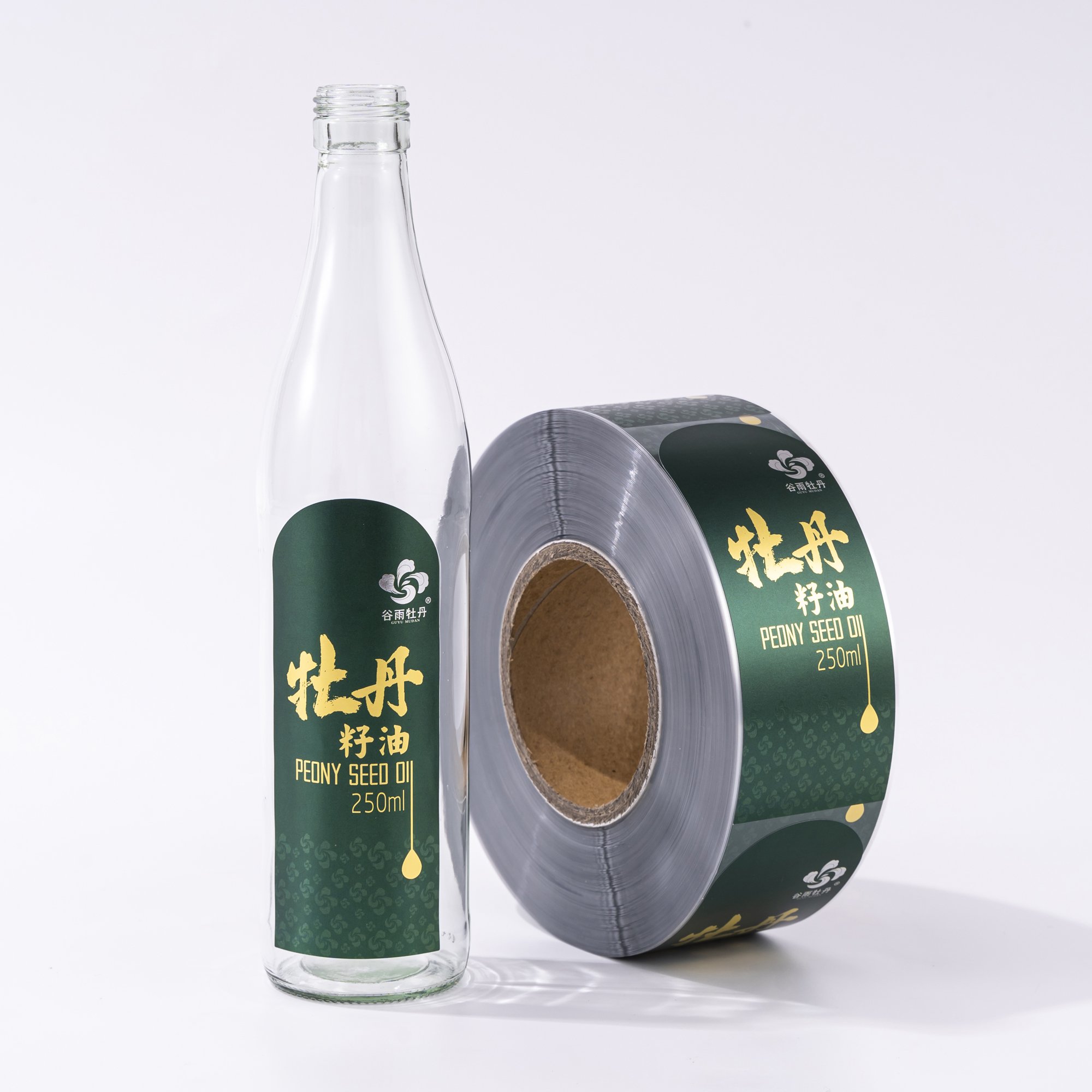 Manufacturers Custom Private Brand Logo Printing Adhesive Roll Labels Oil Food Beverage Stickers for Packaging Bottle