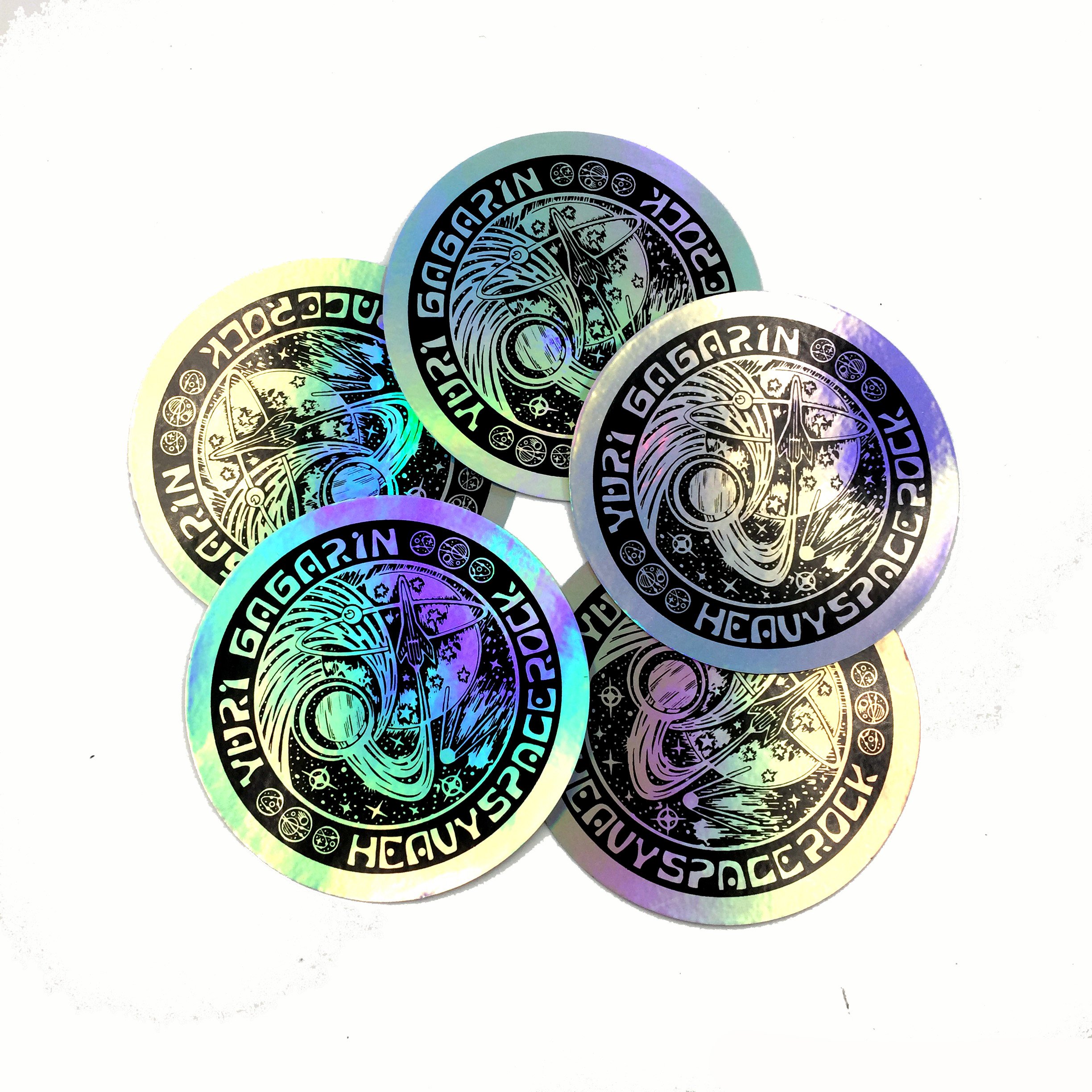 Screen printing holographic sticker custom die cut promotional holographic stickers
