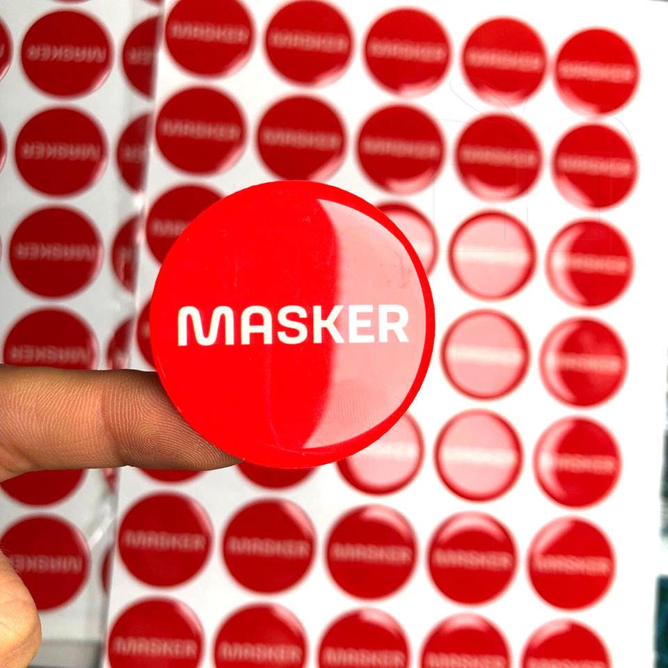 No Minimum MOQ High Quality Custom 3d Label Printing Gel Stickers Clear Epoxy Resin Dome Stickers