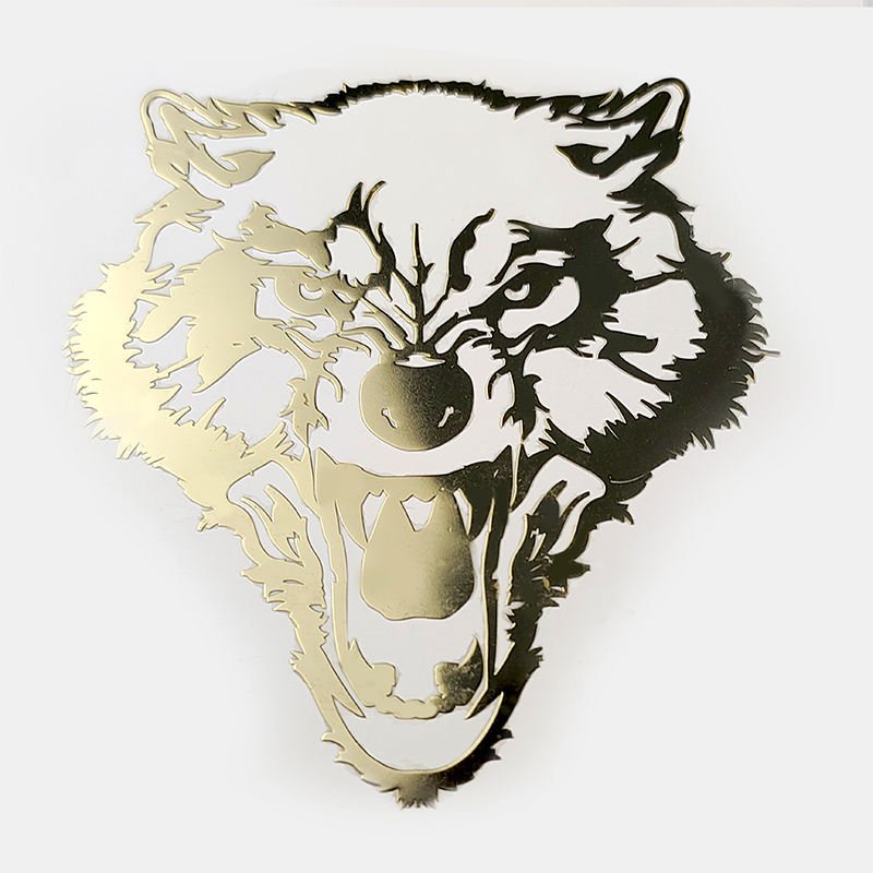 Waterproof Customized UV Transfer Sticker Printed Metallic Sticker Luxury 3D Logo Metal Rose Gold Transfer Sticker