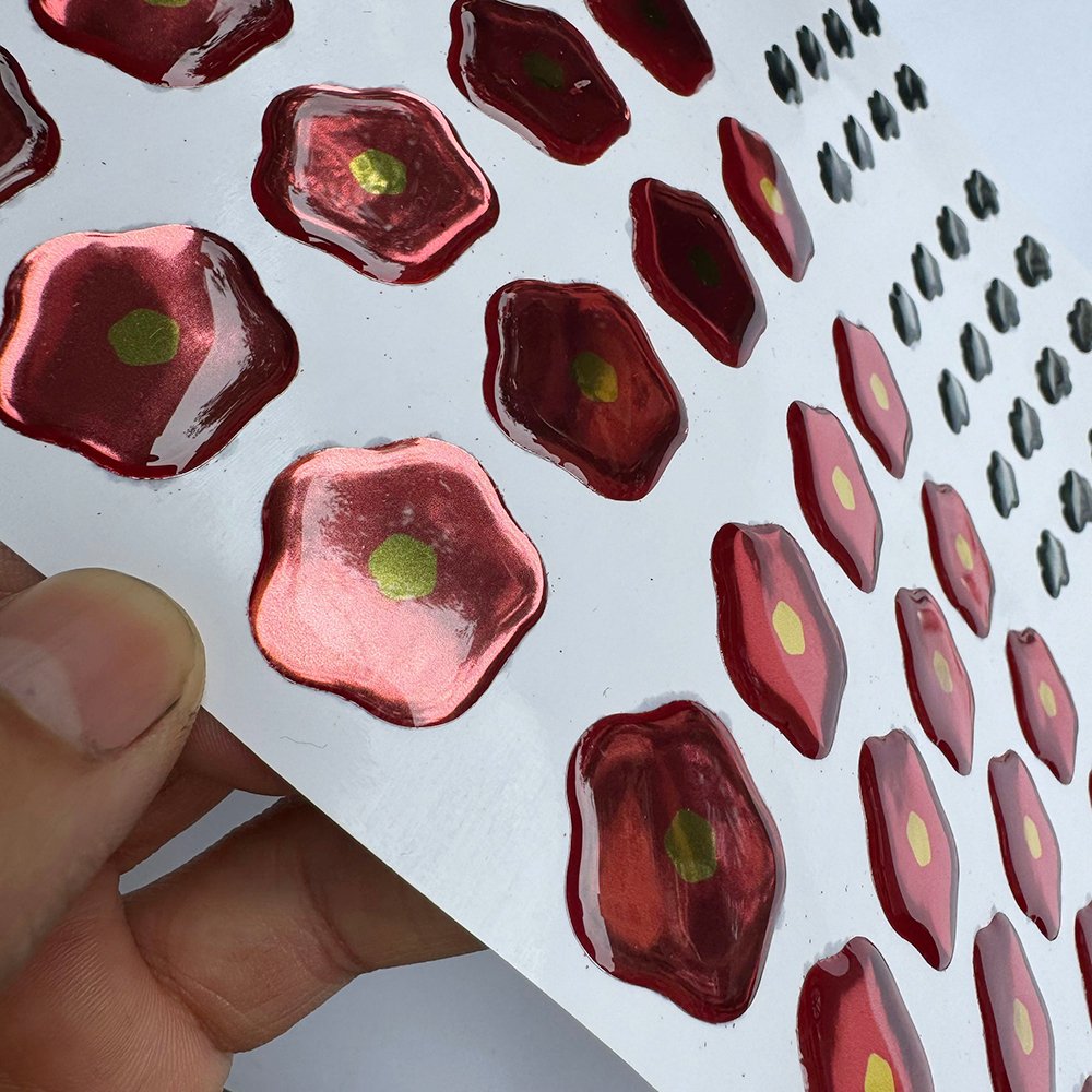 Custom make 3d resin dome epoxy sticker with adhesive epoxy circular sticker