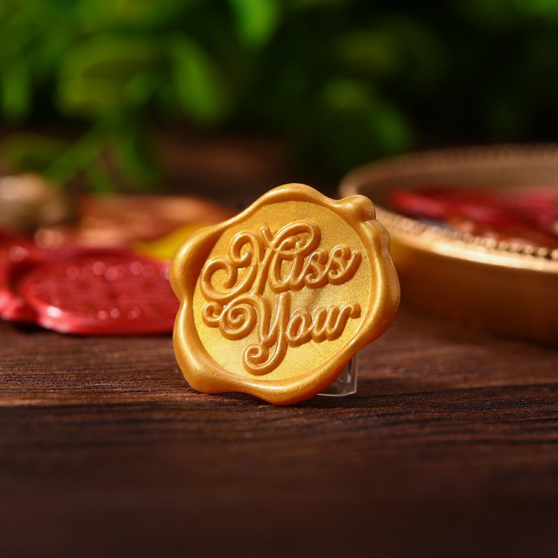Custom 3d Logo Wax Seal Wedding Sticker Adhesive For Gift Envelope