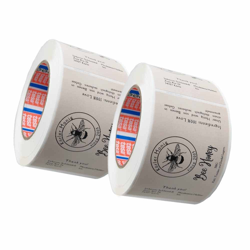 Vinyl sticker printing adhesive labels Custom Barcode roll label Sticker factory custom custom logo sticker ink jet label
