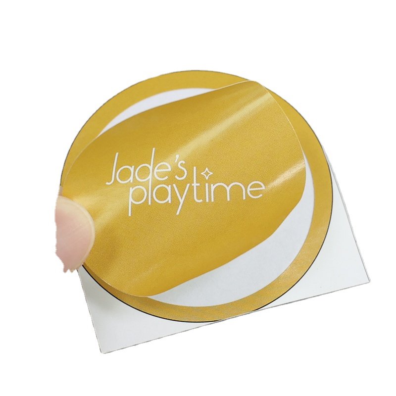 Custom Logo Design Round Waterproof Label Adhesive Paper Packaging Sticker Printing