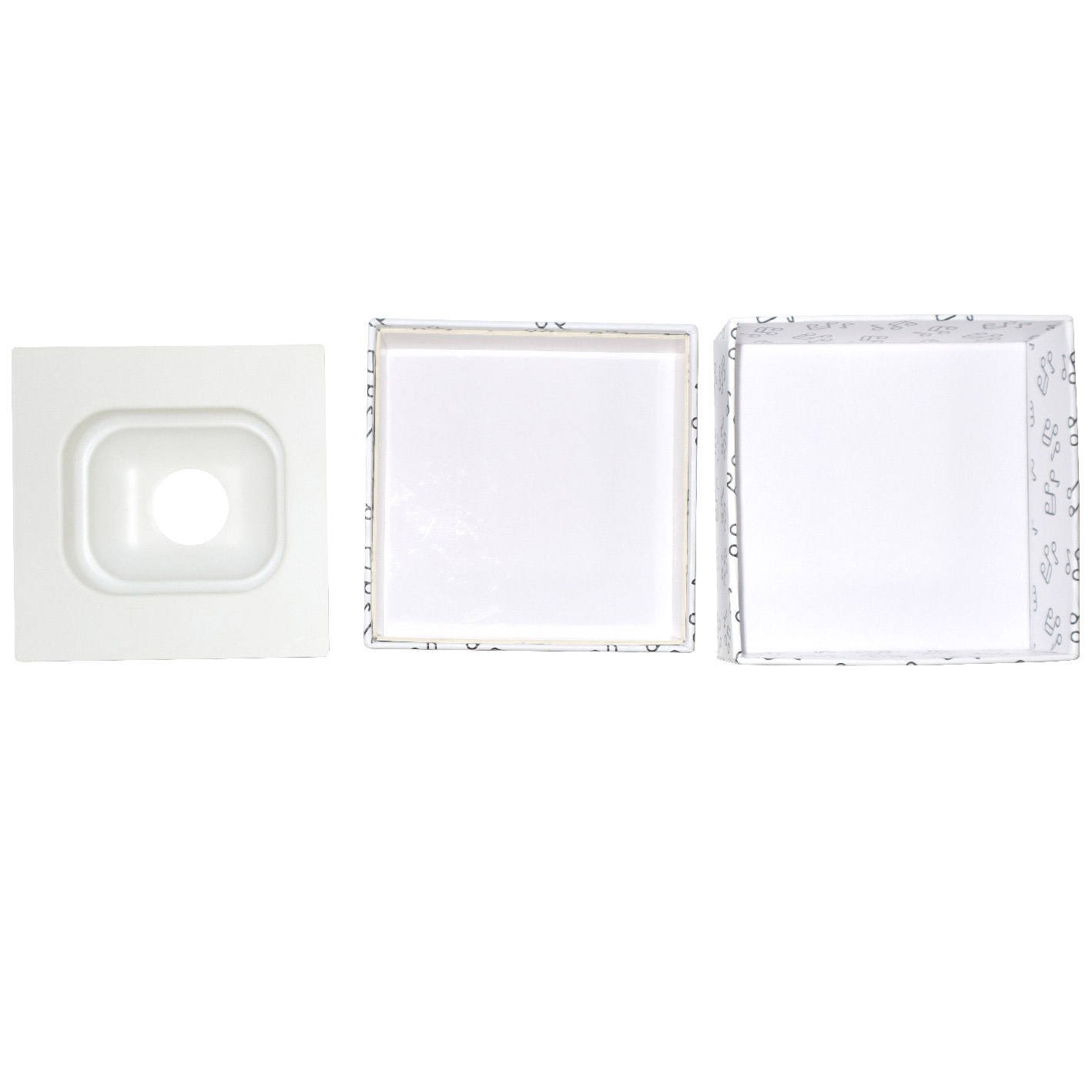 Custom Logo White Empty Gift Carton Paper Packaging 2 Pieces Rigid Box Lid and Base Boxes