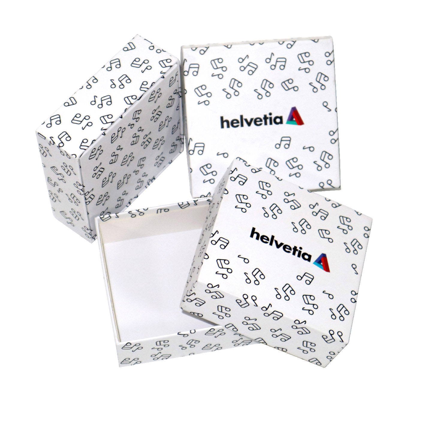 Custom Logo White Empty Gift Carton Paper Packaging 2 Pieces Rigid Box Lid and Base Boxes