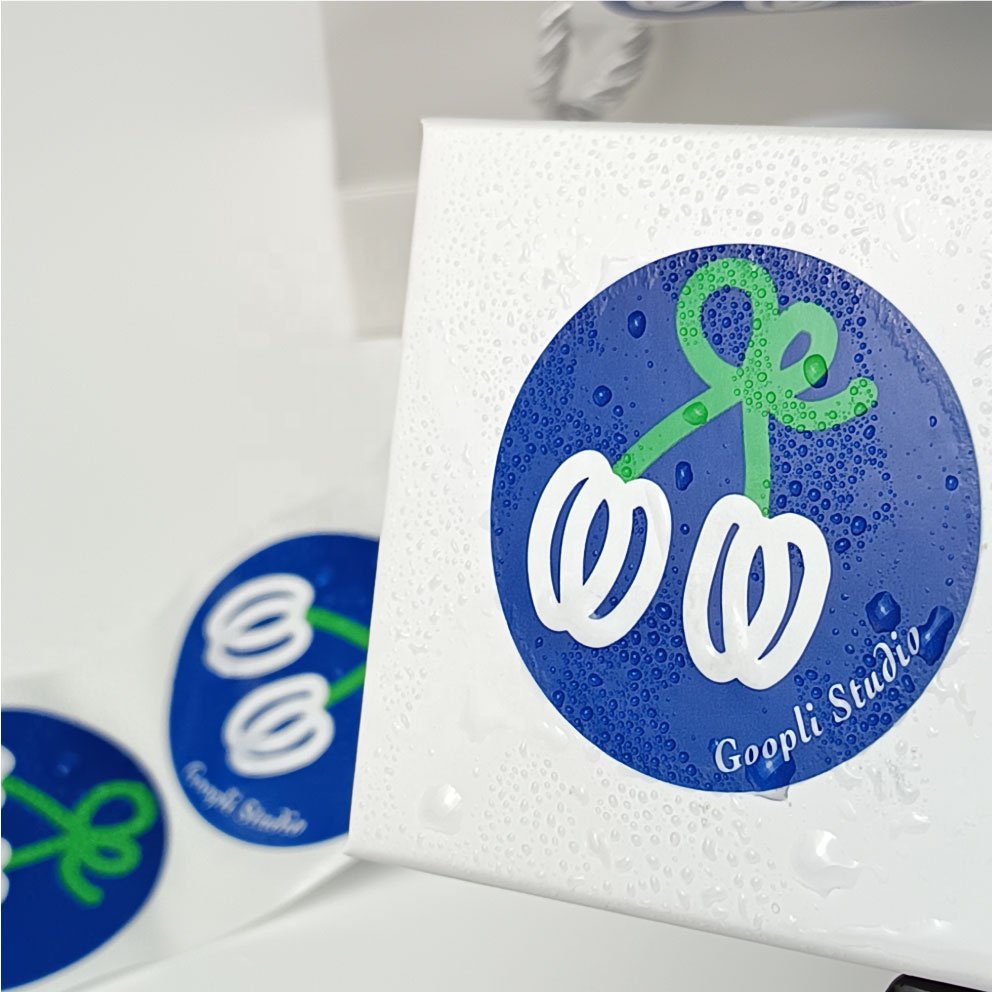 Factory custom waterproof food packaging circular stickers custom brand logo round stickers