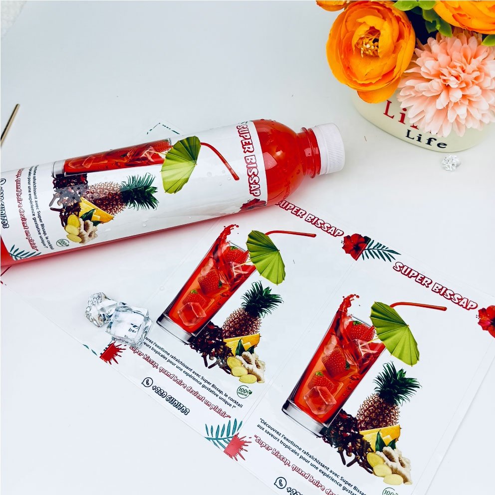 Factory custom waterproof food packaging circular stickers custom brand logo round stickers