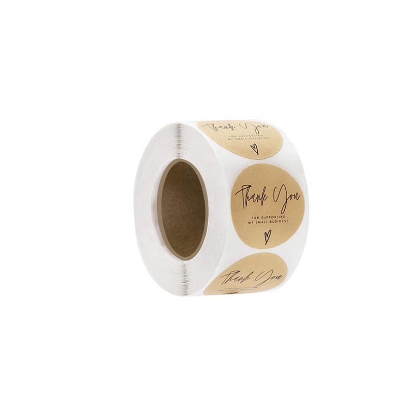 Lisheng Customize Adhesive Vinyl Waterproof Circle Round Stickers Roll Bottle Jar Food Product Logo Label Sticker