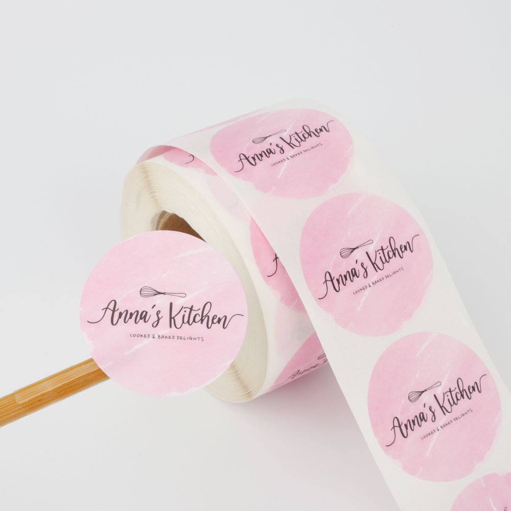 Custom Clear Transparent Logo Plastic Vinyl Label Printing roll barcode paper Stickers